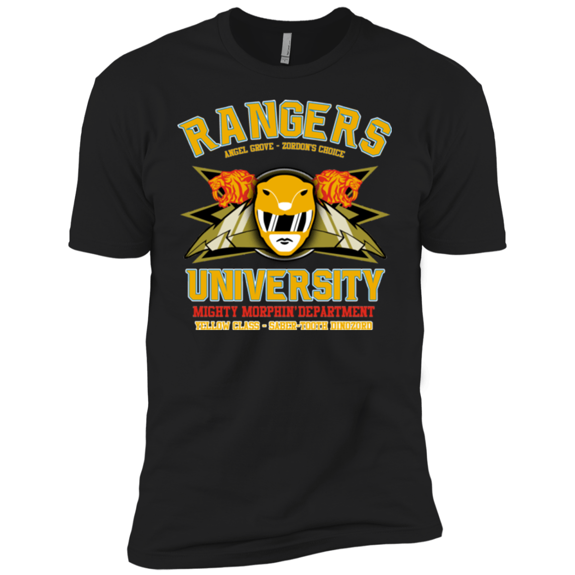T-Shirts Black / YXS Rangers U Yellow Ranger Boys Premium T-Shirt
