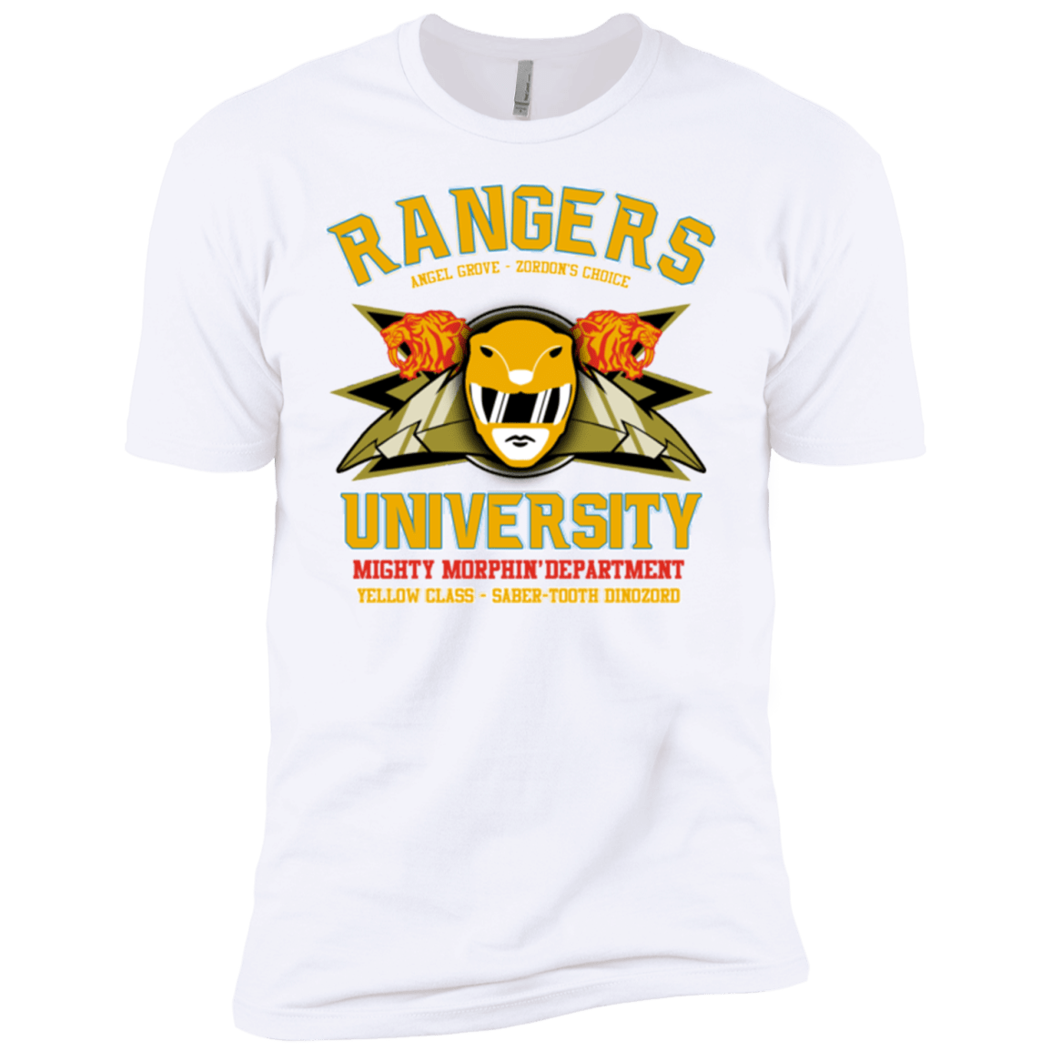 T-Shirts White / YXS Rangers U Yellow Ranger Boys Premium T-Shirt