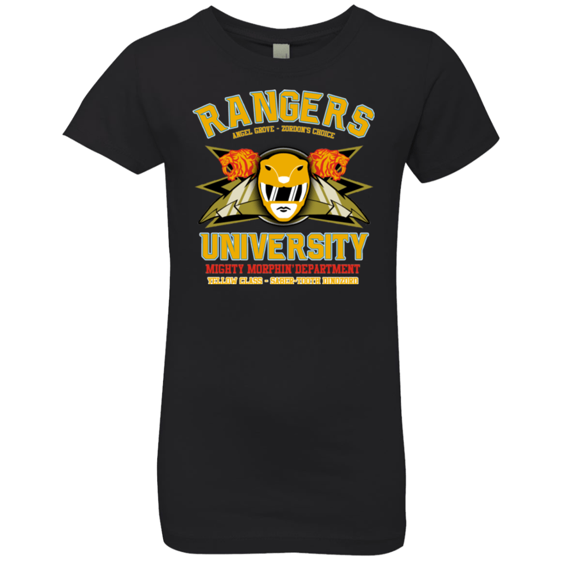 T-Shirts Black / YXS Rangers U Yellow Ranger Girls Premium T-Shirt