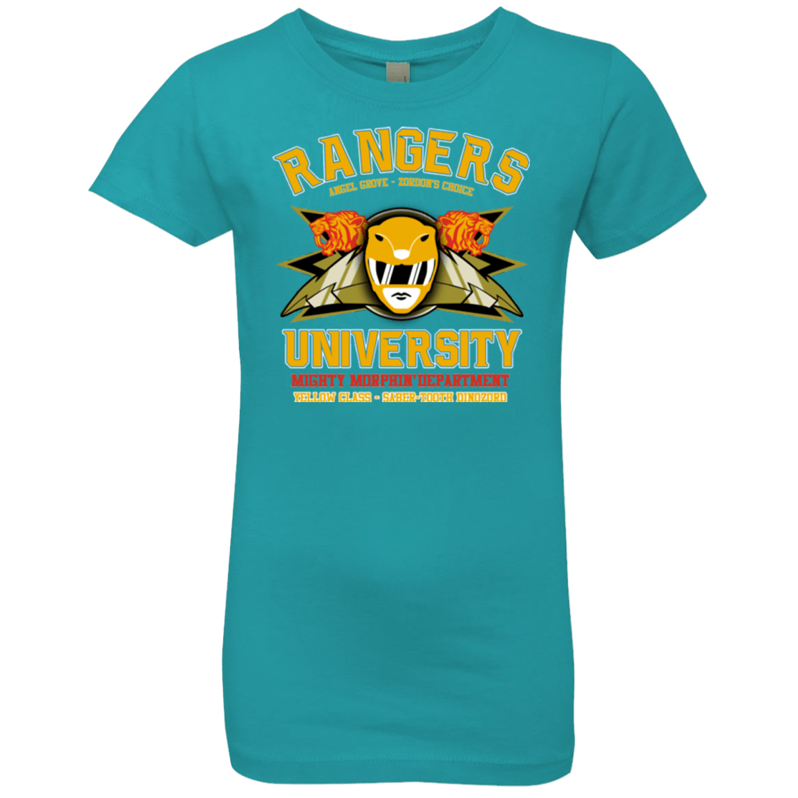 T-Shirts Tahiti Blue / YXS Rangers U Yellow Ranger Girls Premium T-Shirt