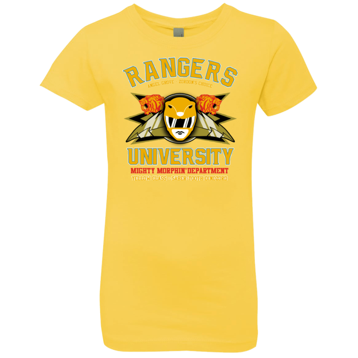T-Shirts Vibrant Yellow / YXS Rangers U Yellow Ranger Girls Premium T-Shirt