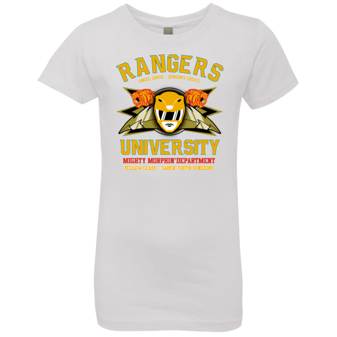 T-Shirts White / YXS Rangers U Yellow Ranger Girls Premium T-Shirt