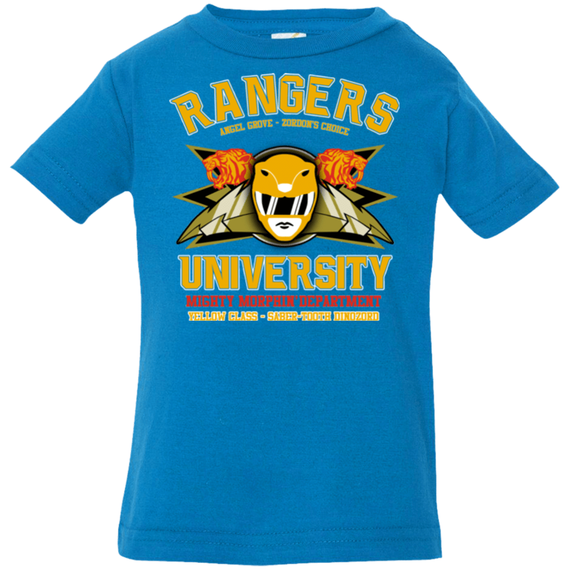 T-Shirts Cobalt / 6 Months Rangers U Yellow Ranger Infant PremiumT-Shirt