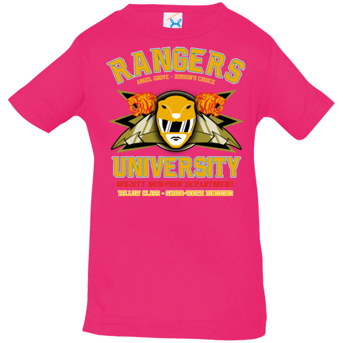 T-Shirts Hot Pink / 6 Months Rangers U Yellow Ranger Infant PremiumT-Shirt