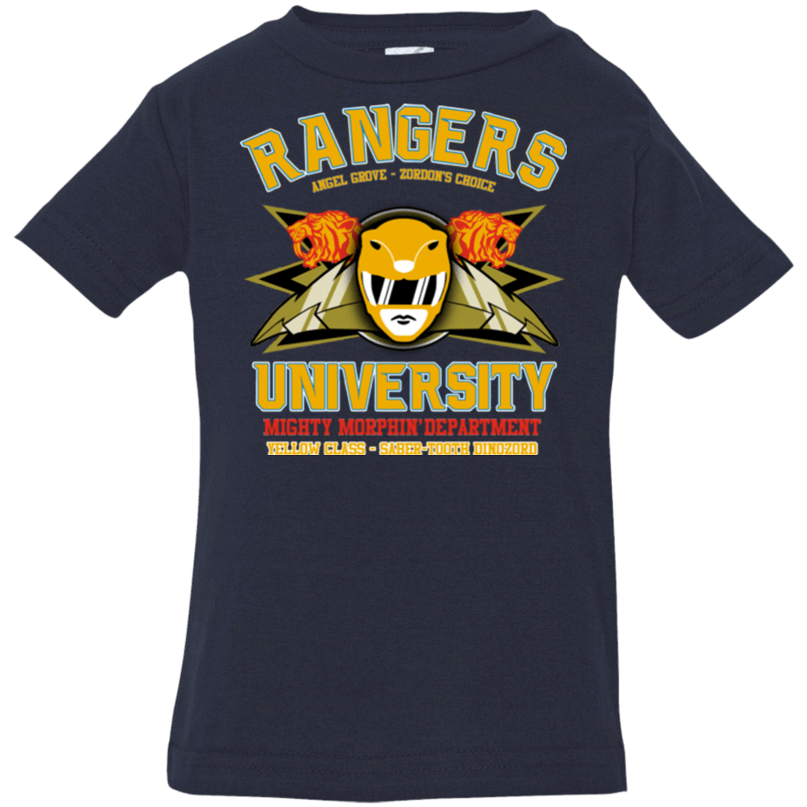 T-Shirts Navy / 6 Months Rangers U Yellow Ranger Infant PremiumT-Shirt
