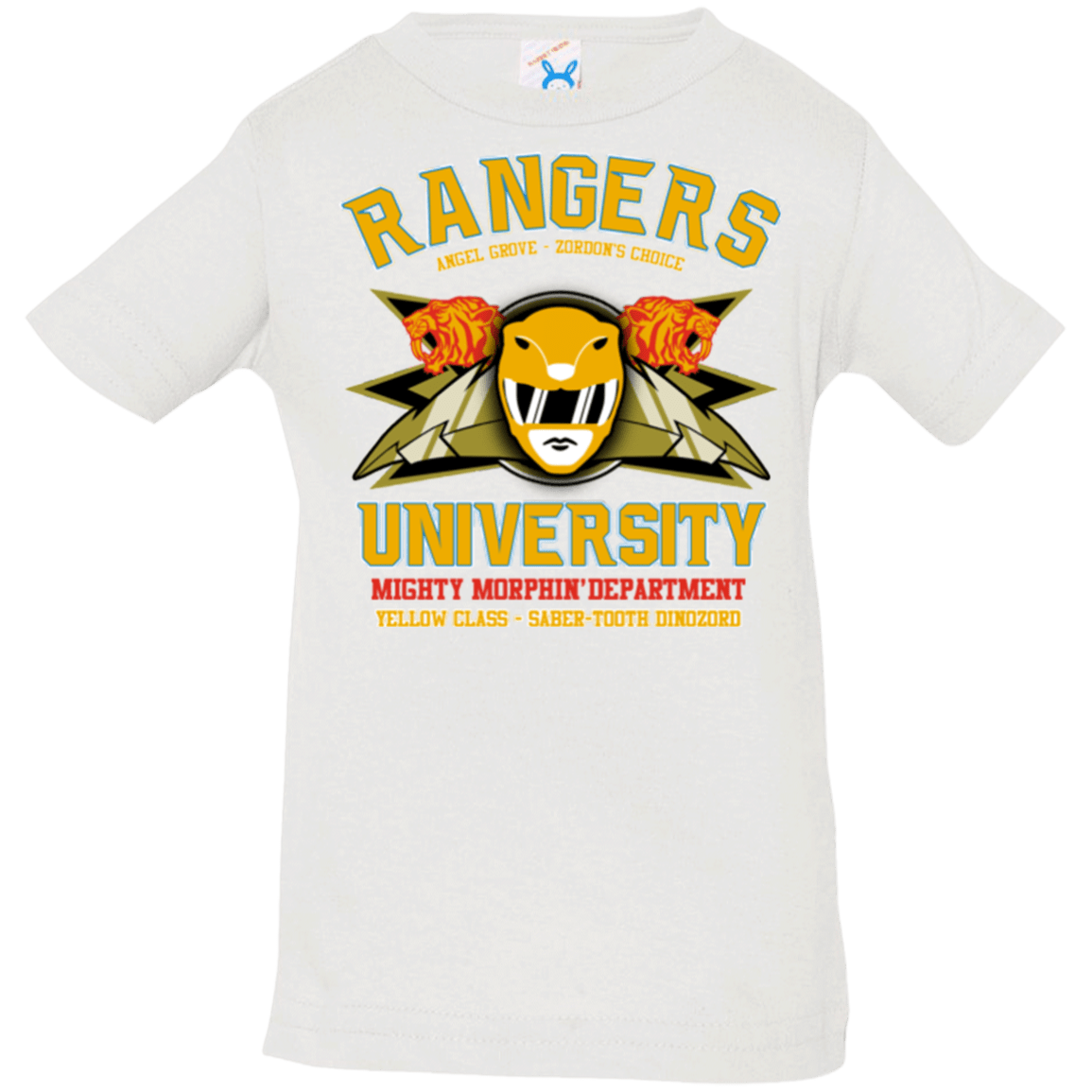 T-Shirts White / 6 Months Rangers U Yellow Ranger Infant PremiumT-Shirt
