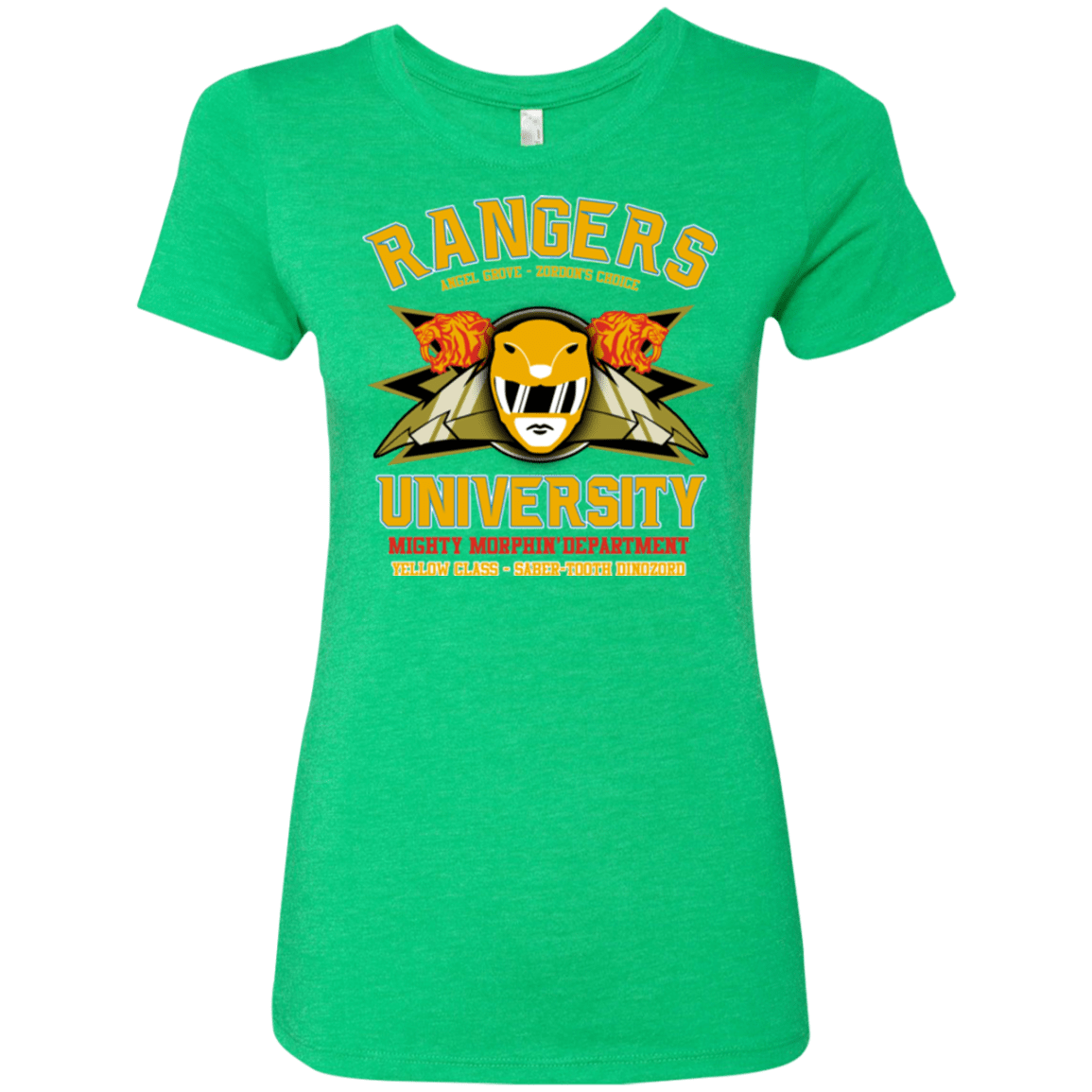 Rangers U Yellow Ranger Women's Triblend T-Shirt
