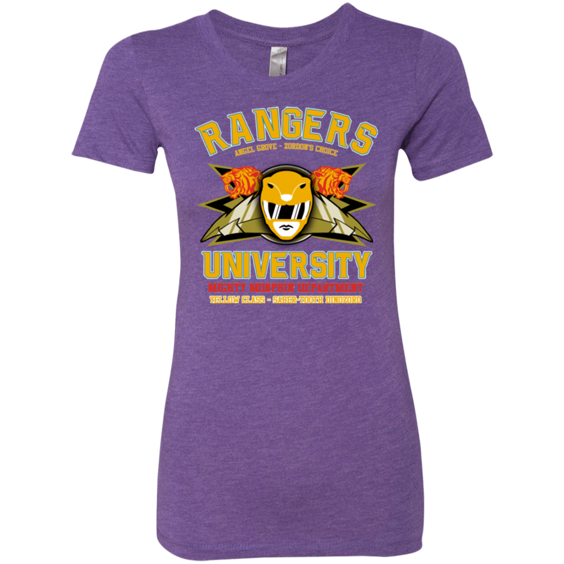 T-Shirts Purple Rush / Small Rangers U Yellow Ranger Women's Triblend T-Shirt