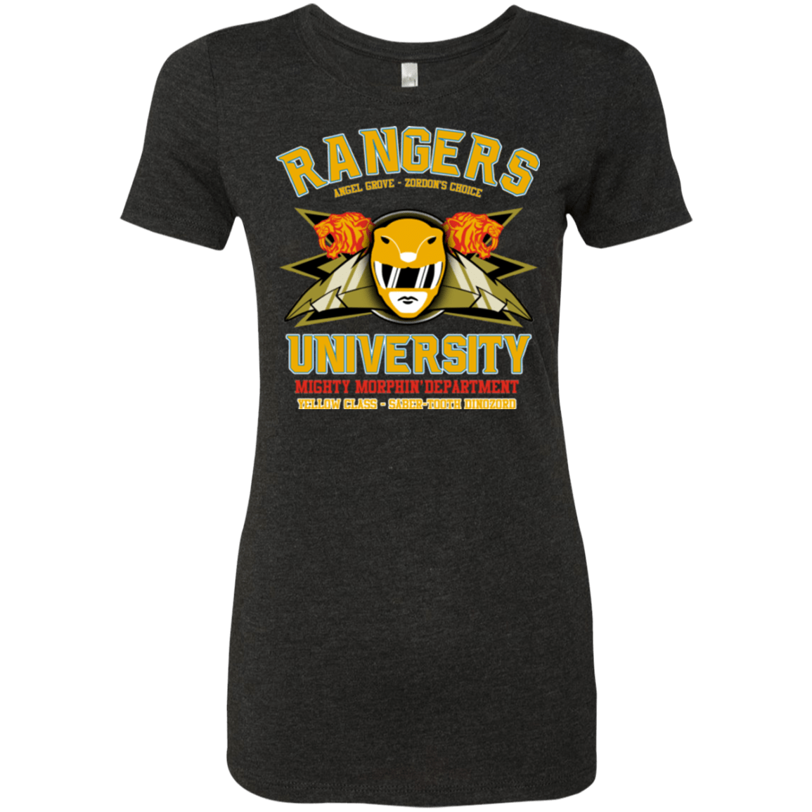 T-Shirts Vintage Black / Small Rangers U Yellow Ranger Women's Triblend T-Shirt