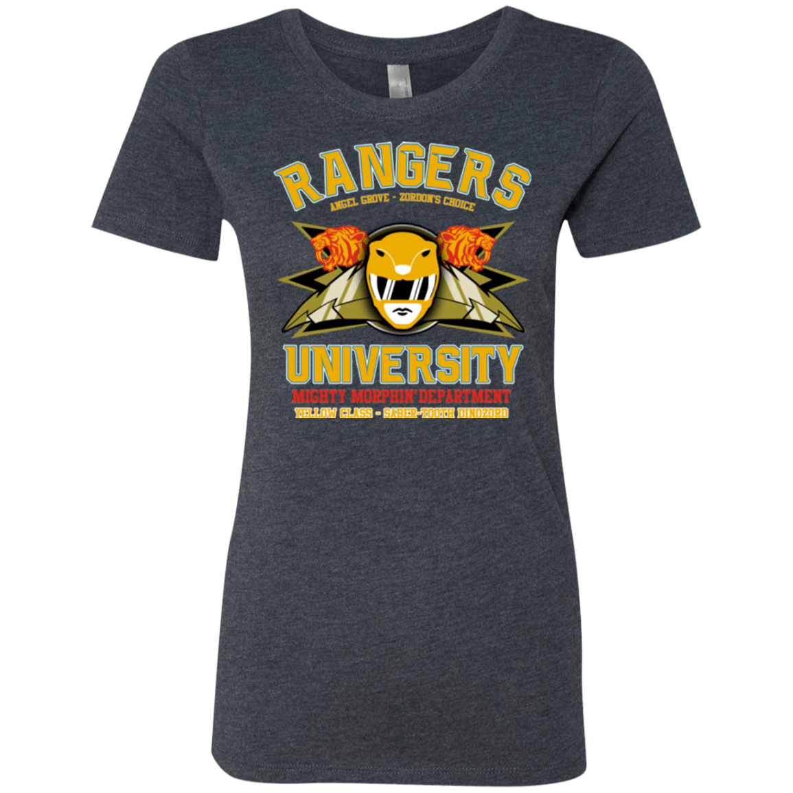 T-Shirts Vintage Navy / Small Rangers U Yellow Ranger Women's Triblend T-Shirt