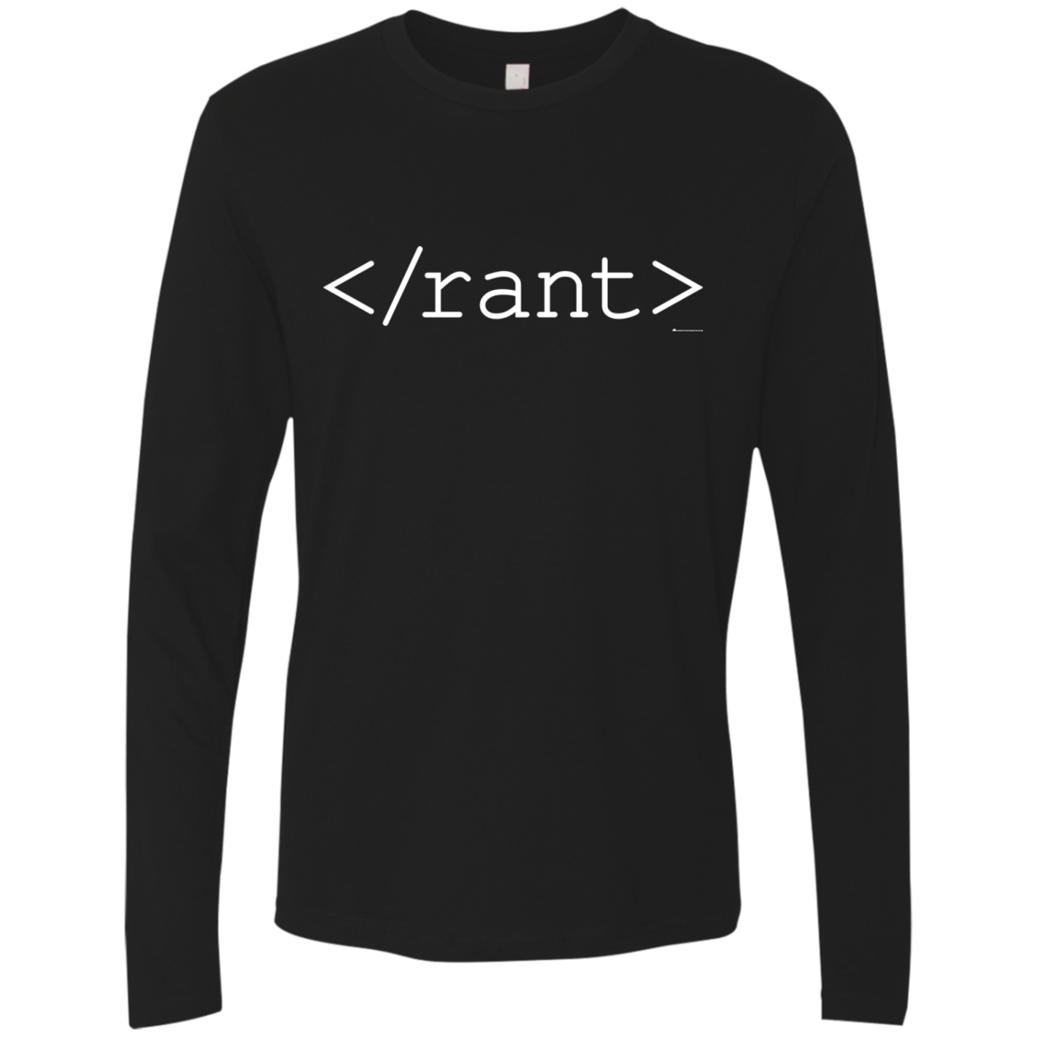 T-Shirts Black / Small Rant Men's Premium Long Sleeve