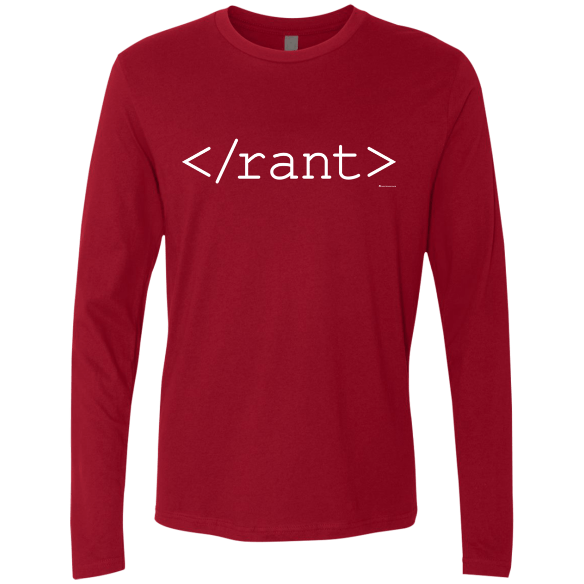T-Shirts Cardinal / Small Rant Men's Premium Long Sleeve