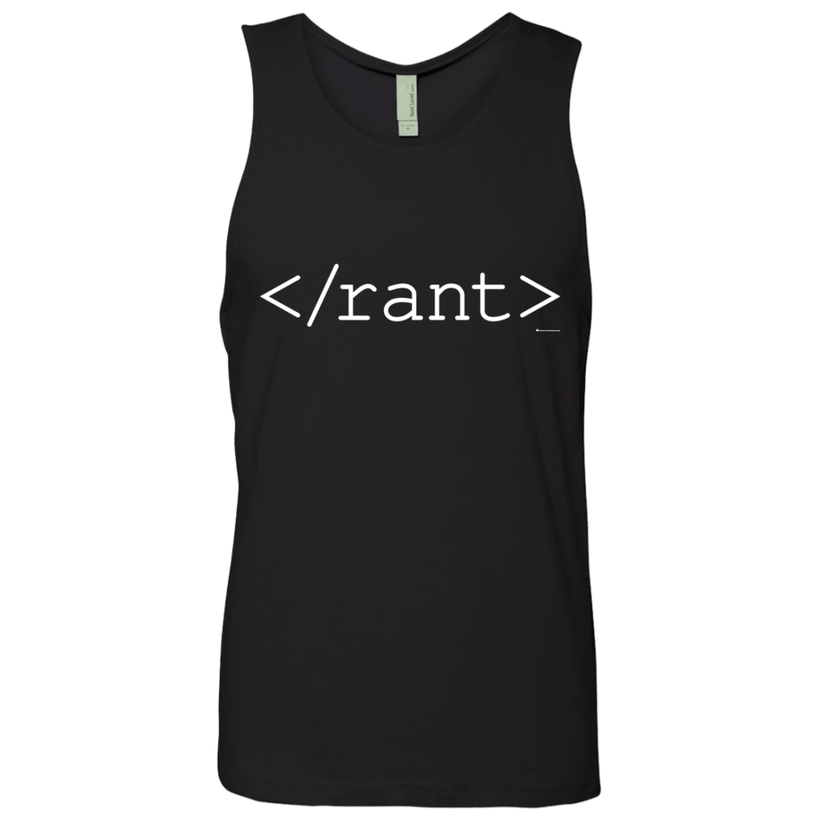 T-Shirts Black / Small Rant Men's Premium Tank Top