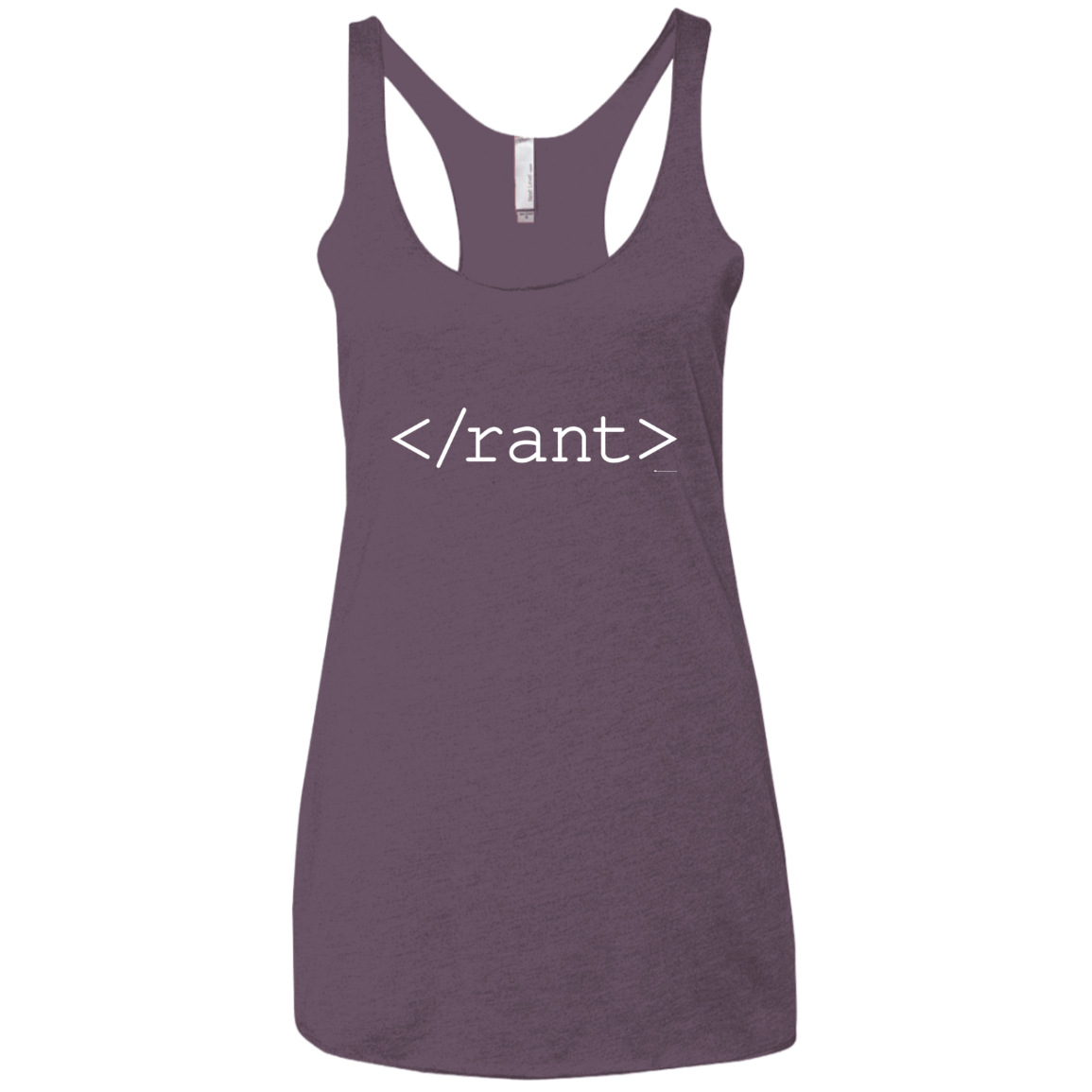 T-Shirts Vintage Purple / X-Small Rant Women's Triblend Racerback Tank