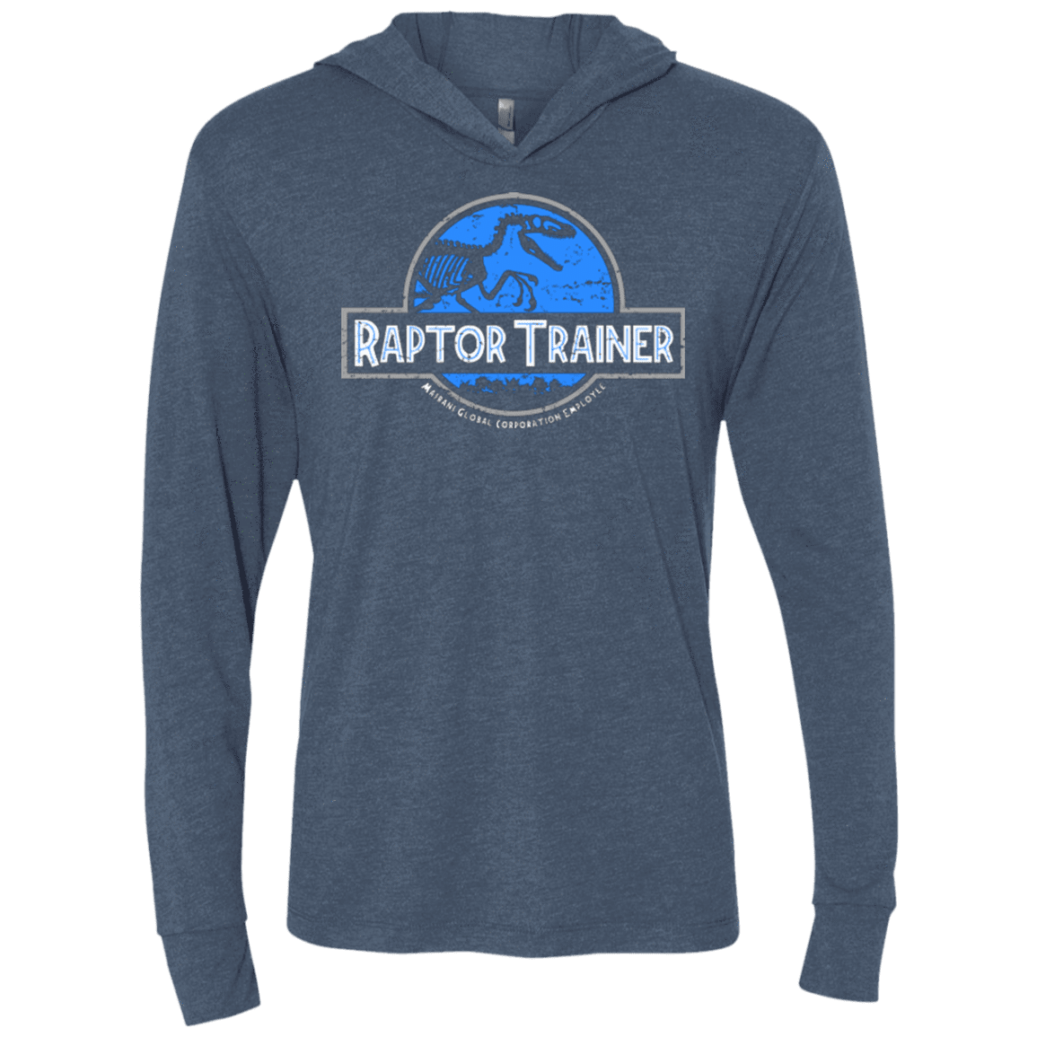 T-Shirts Indigo / X-Small Raptor Trainer Triblend Long Sleeve Hoodie Tee