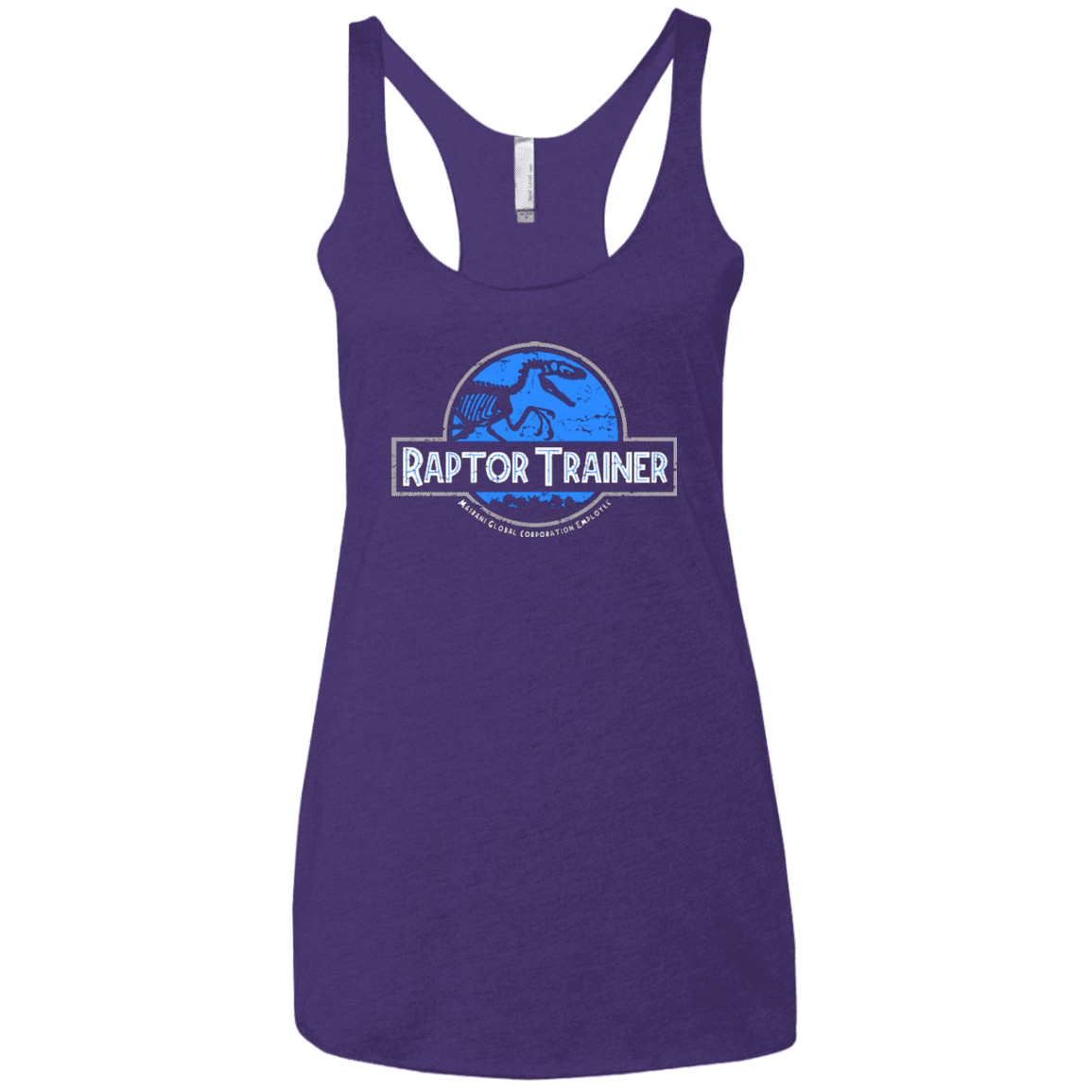 T-Shirts Purple / X-Small Raptor Trainer Women's Triblend Racerback Tank