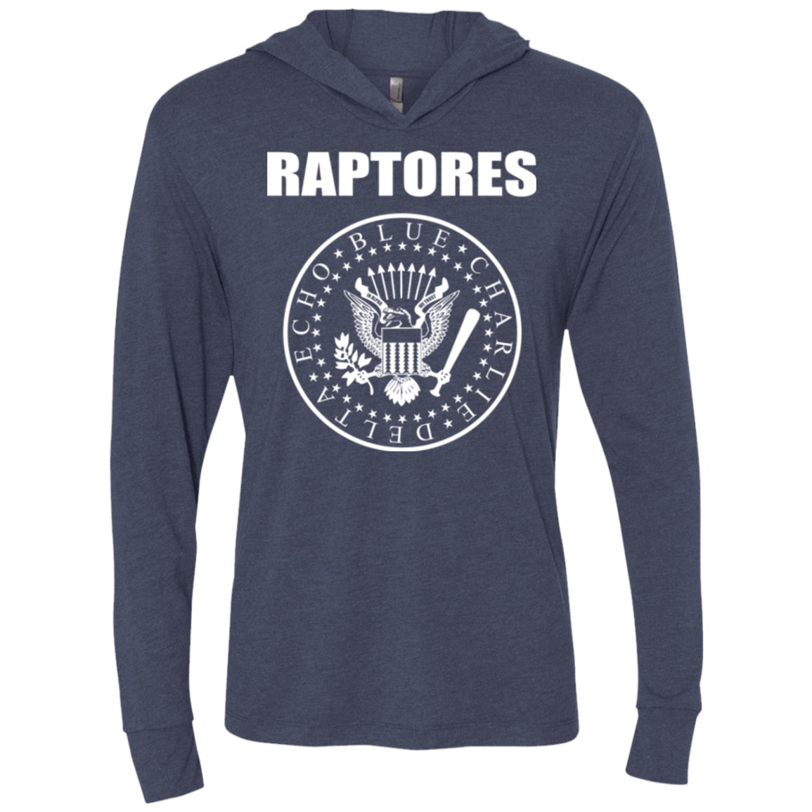 T-Shirts Vintage Navy / X-Small Raptores Triblend Long Sleeve Hoodie Tee