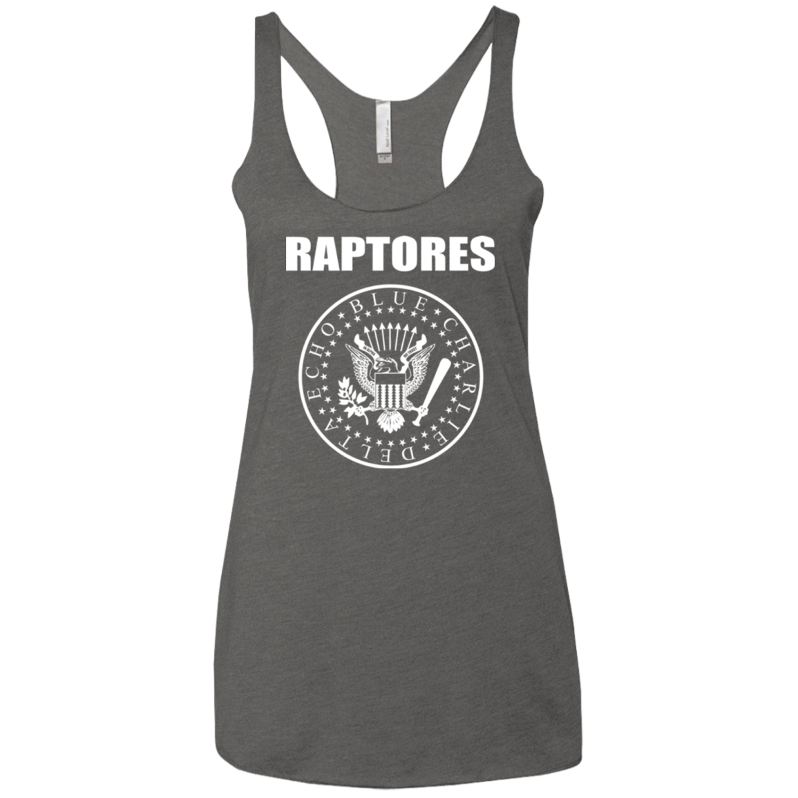 T-Shirts Premium Heather / X-Small Raptores Women's Triblend Racerback Tank