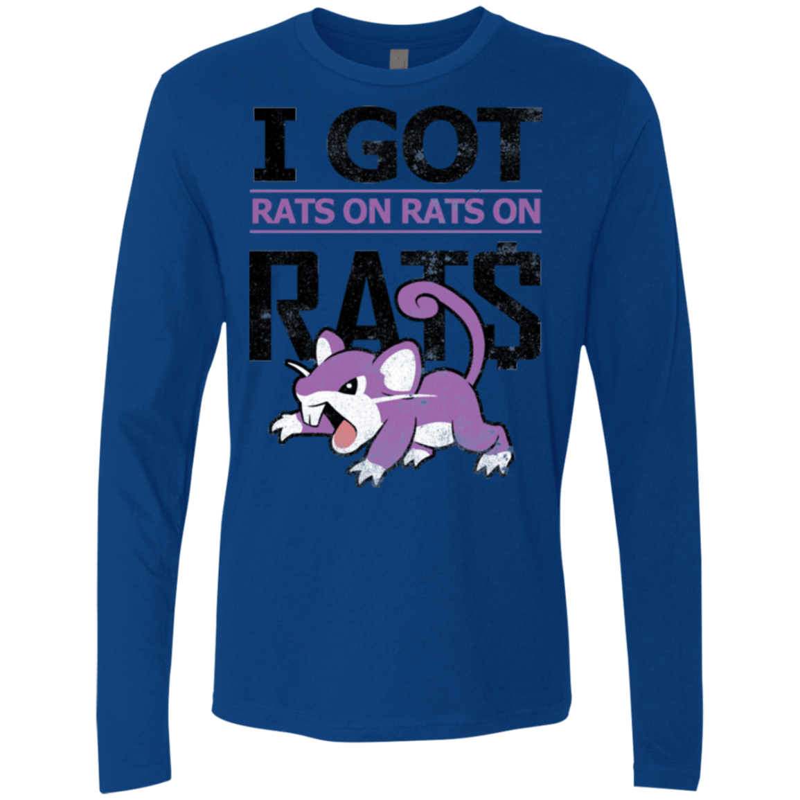 T-Shirts Royal / Small Rats on rats on rats Men's Premium Long Sleeve