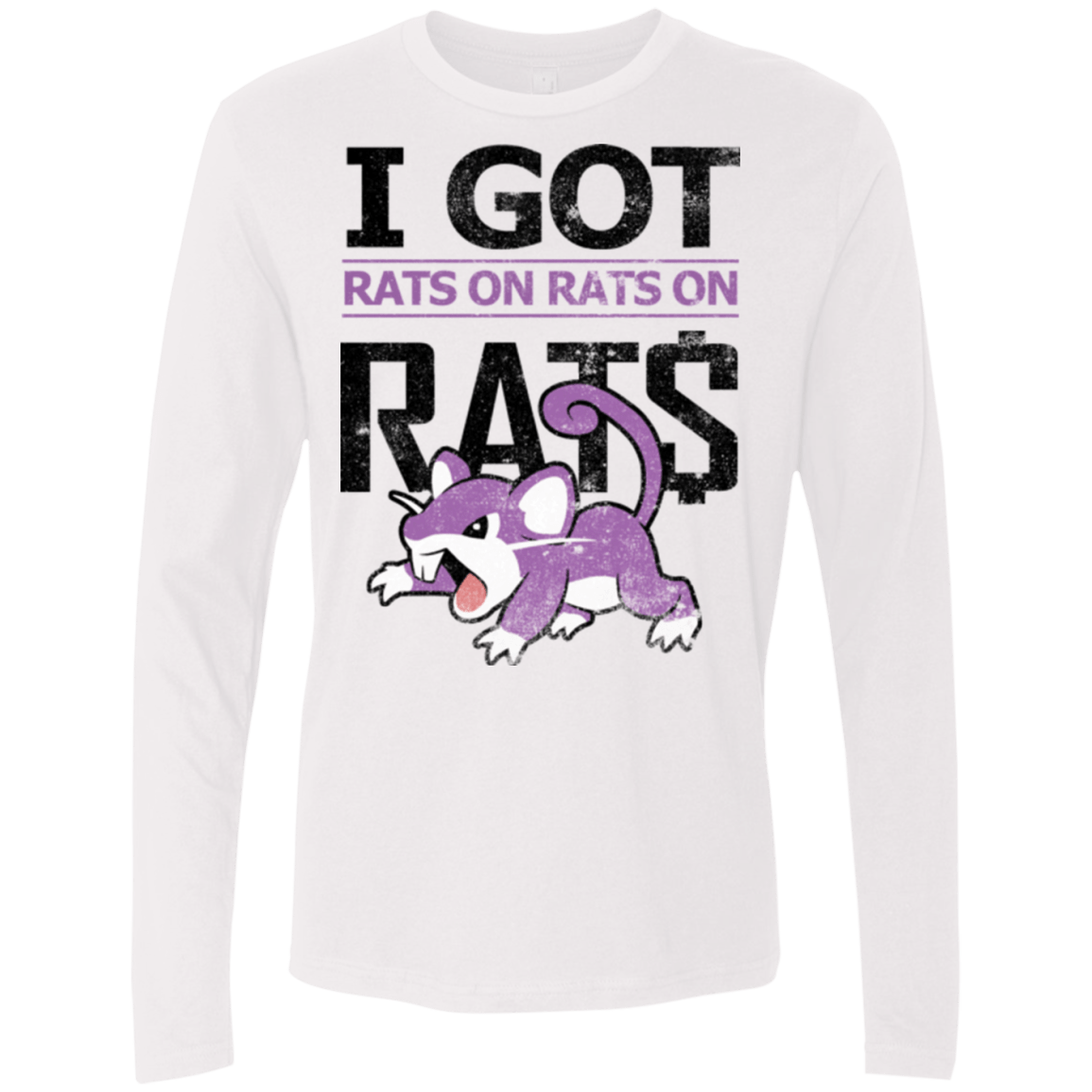 T-Shirts White / Small Rats on rats on rats Men's Premium Long Sleeve