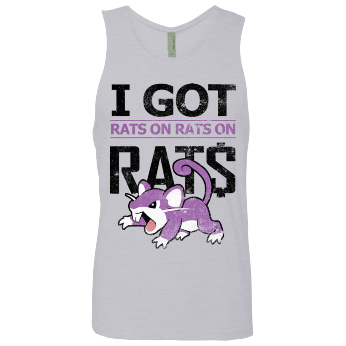 T-Shirts Heather Grey / Small Rats on rats on rats Men's Premium Tank Top