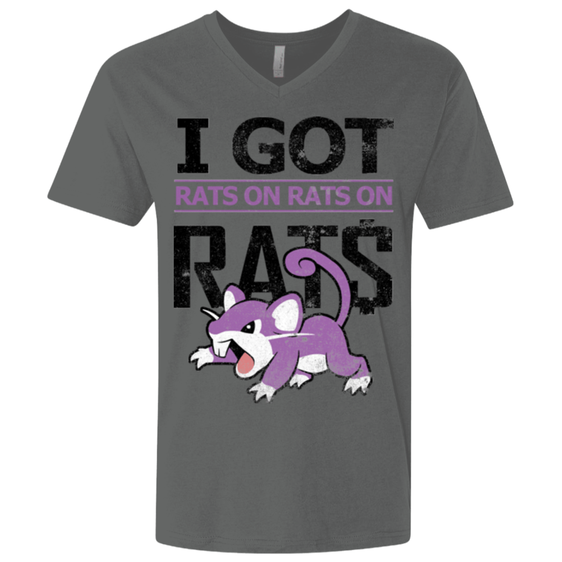 T-Shirts Heavy Metal / X-Small Rats on rats on rats Men's Premium V-Neck