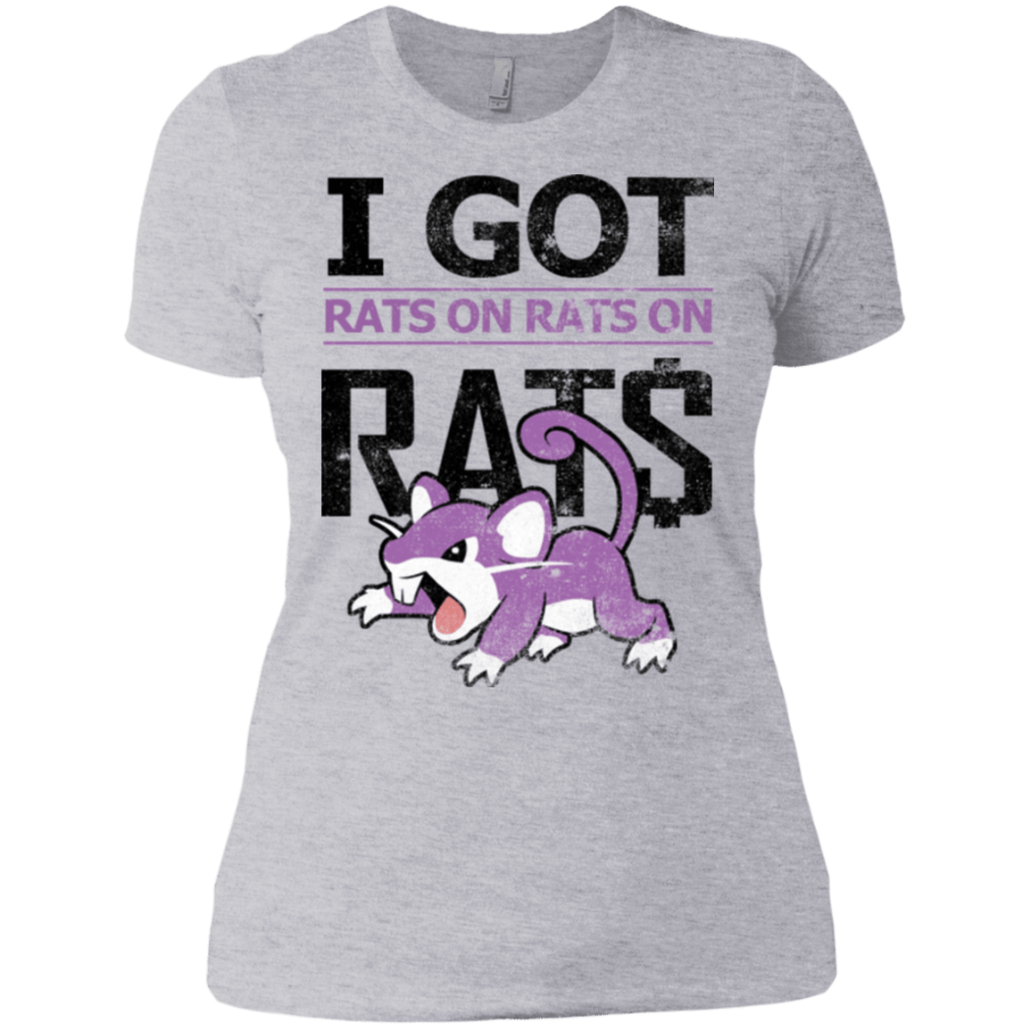T-Shirts Heather Grey / X-Small Rats on rats on rats Women's Premium T-Shirt