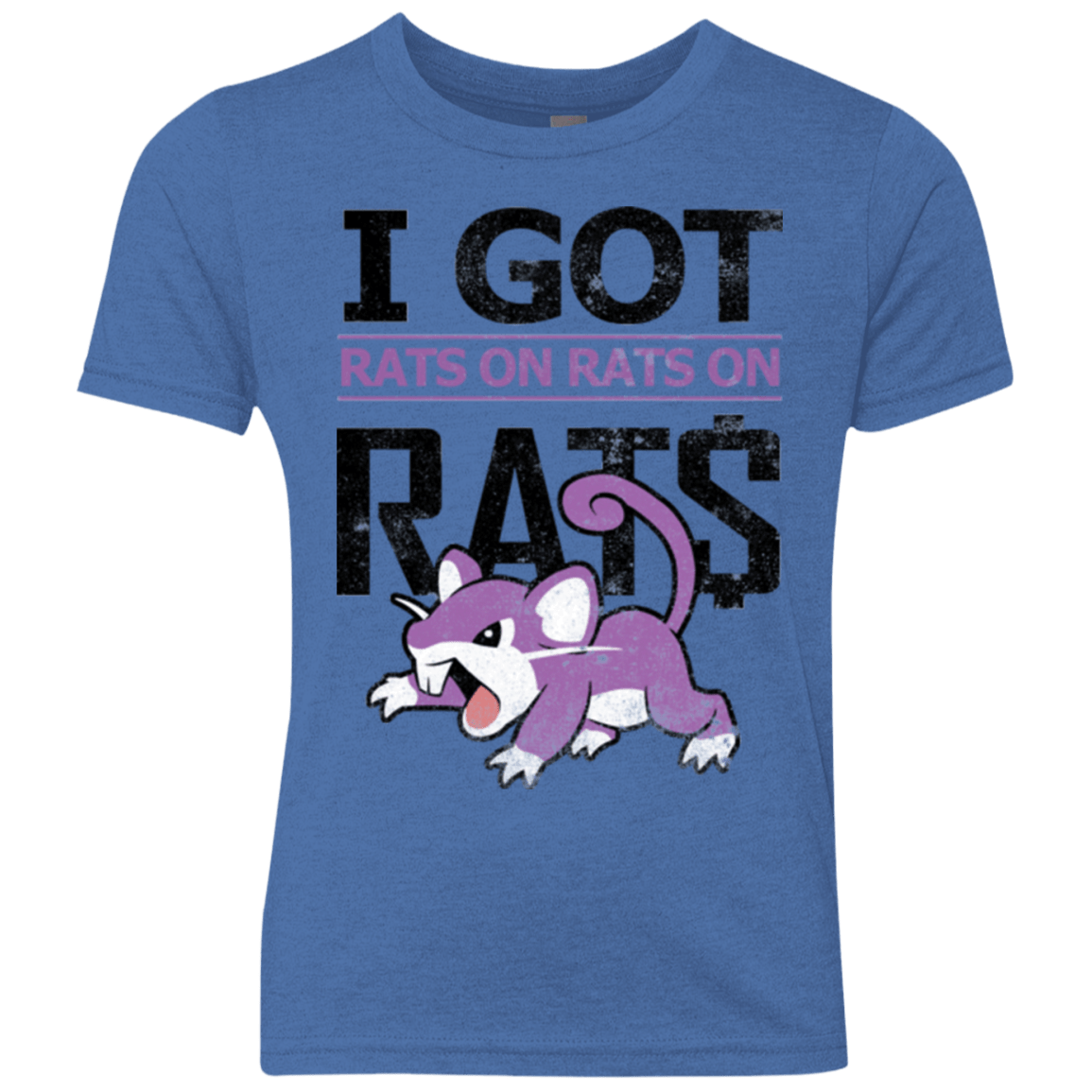 T-Shirts Vintage Royal / YXS Rats on rats on rats Youth Triblend T-Shirt