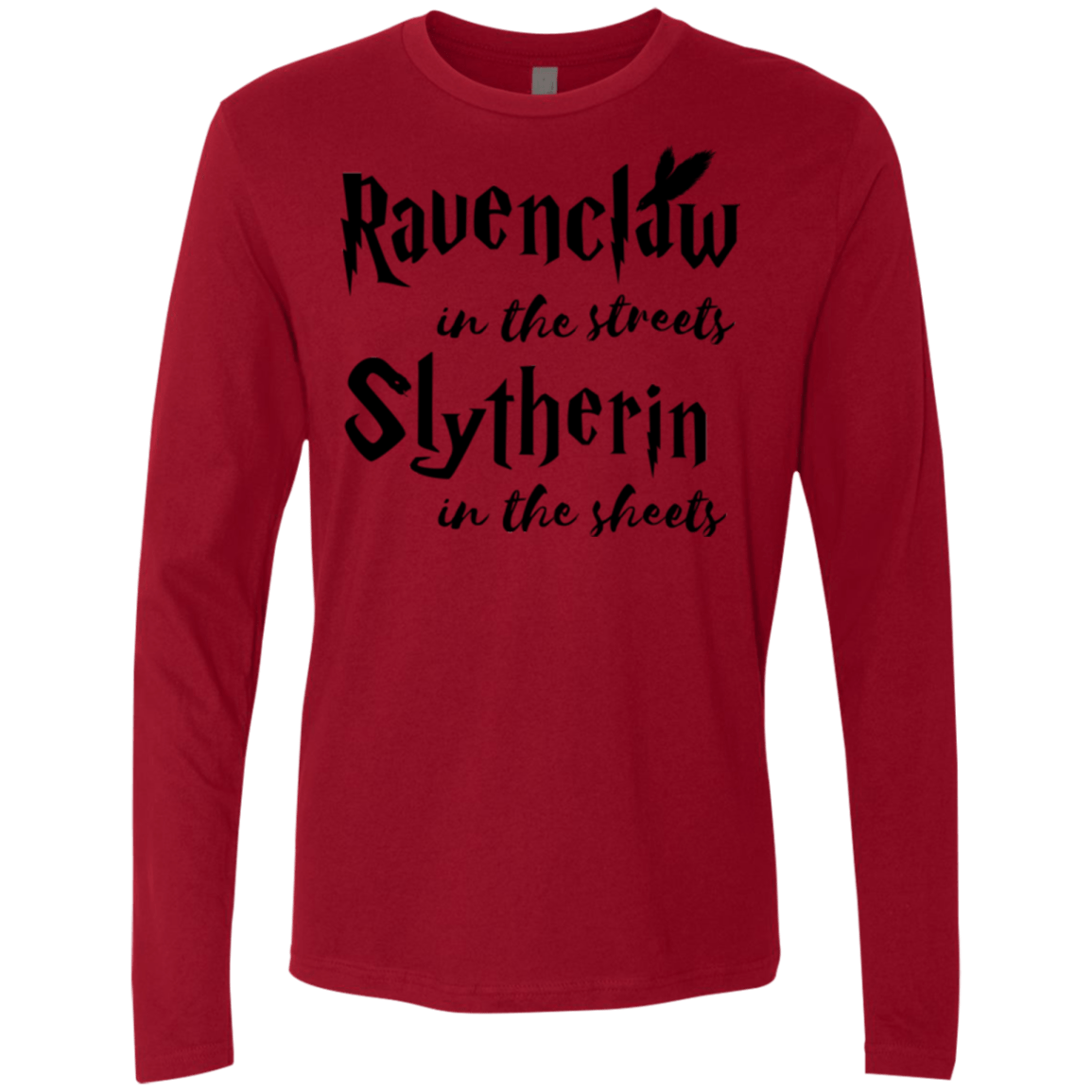 T-Shirts Cardinal / Small Ravenclaw Streets Men's Premium Long Sleeve