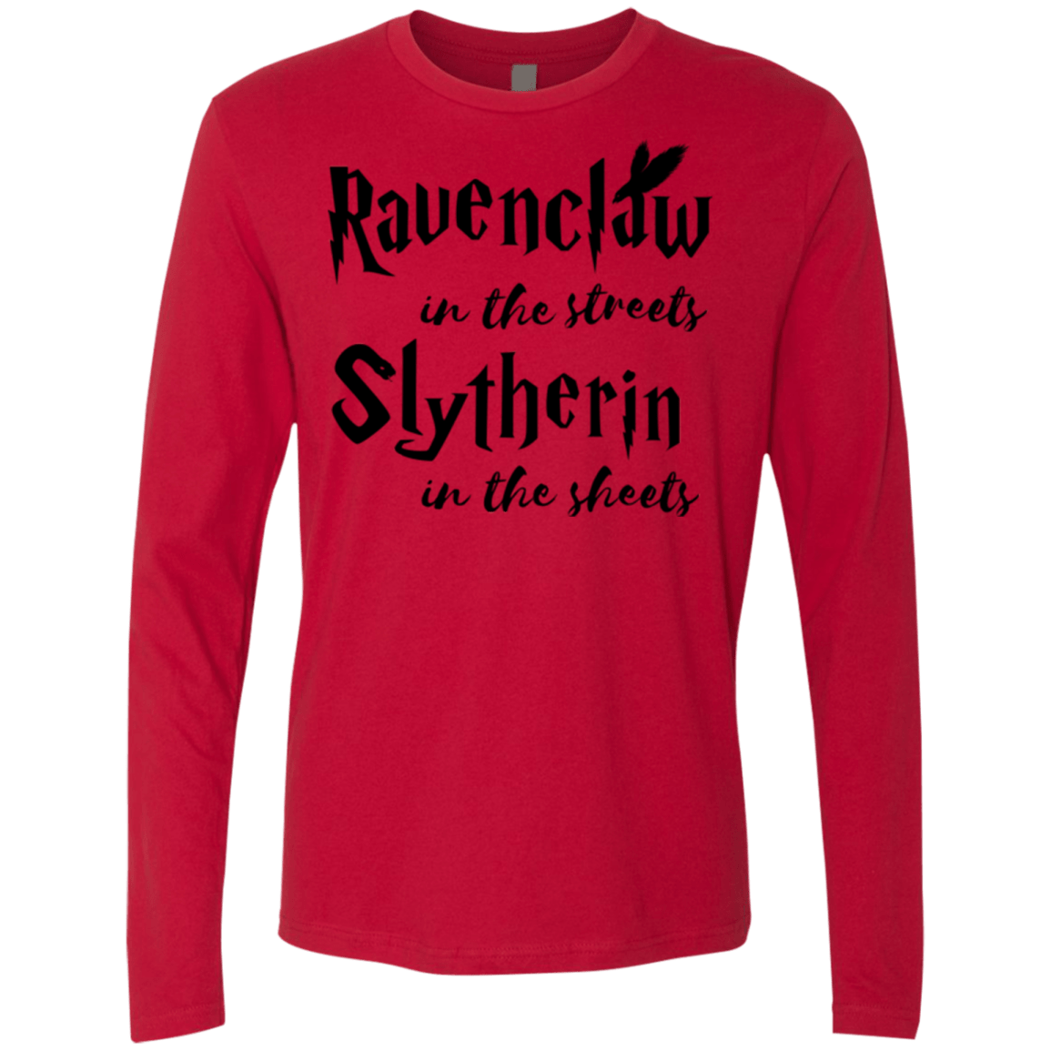 T-Shirts Red / Small Ravenclaw Streets Men's Premium Long Sleeve