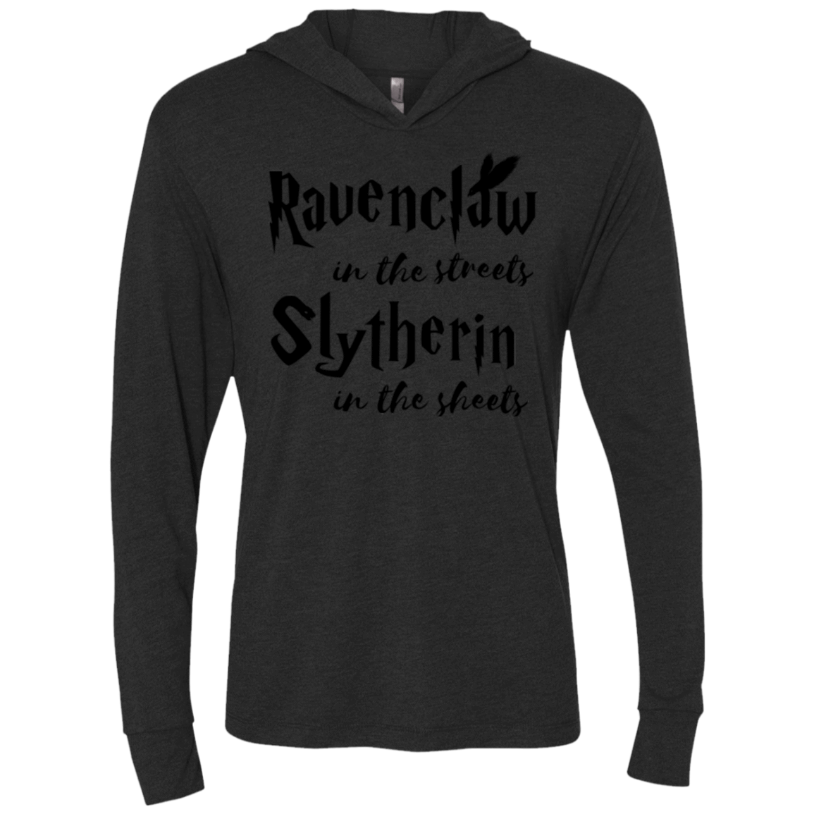 T-Shirts Vintage Black / X-Small Ravenclaw Streets Triblend Long Sleeve Hoodie Tee