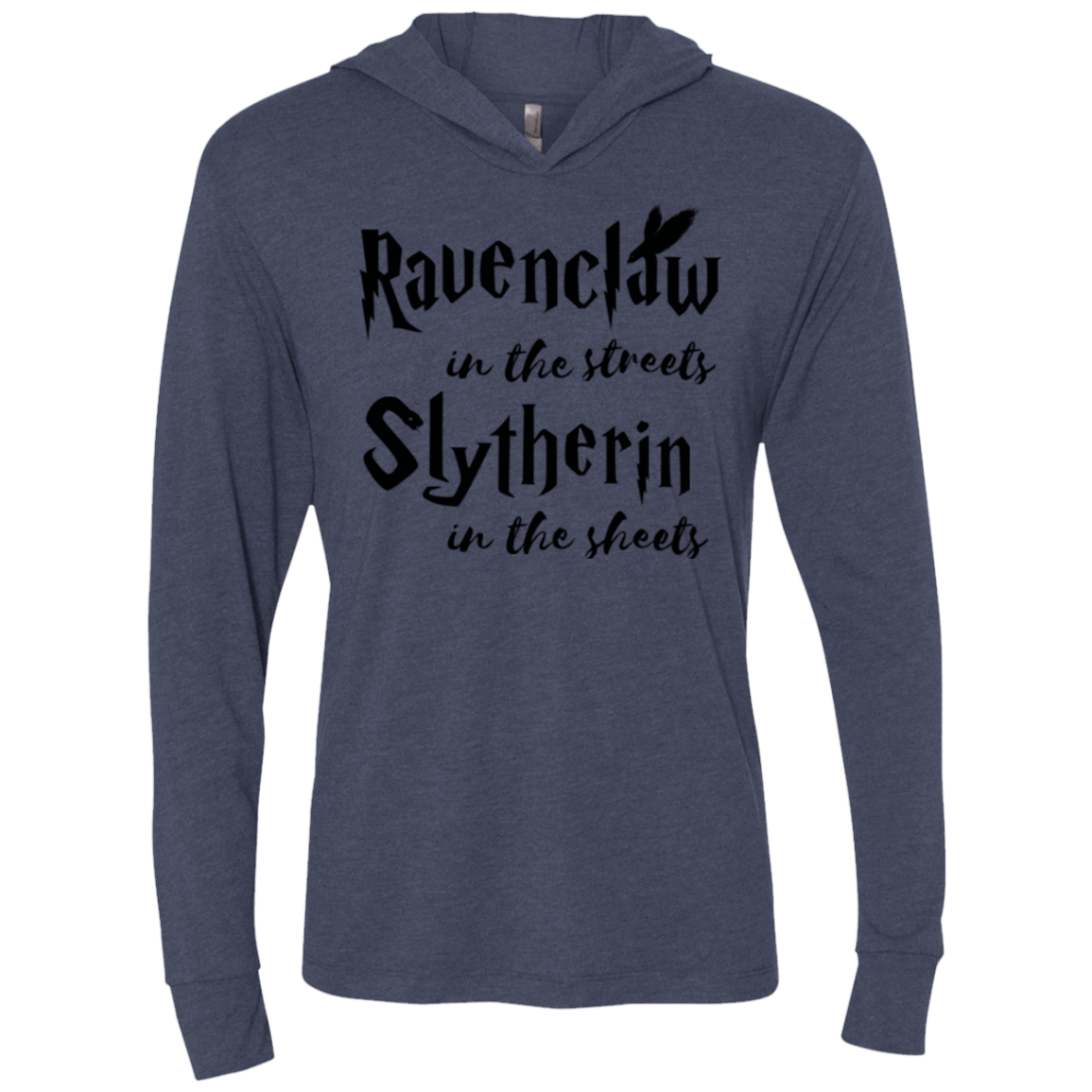 T-Shirts Vintage Navy / X-Small Ravenclaw Streets Triblend Long Sleeve Hoodie Tee