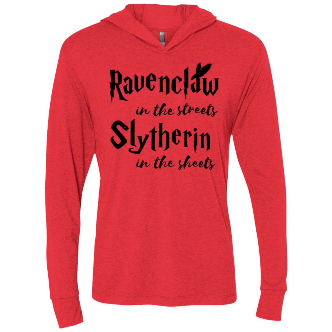 T-Shirts Vintage Red / X-Small Ravenclaw Streets Triblend Long Sleeve Hoodie Tee