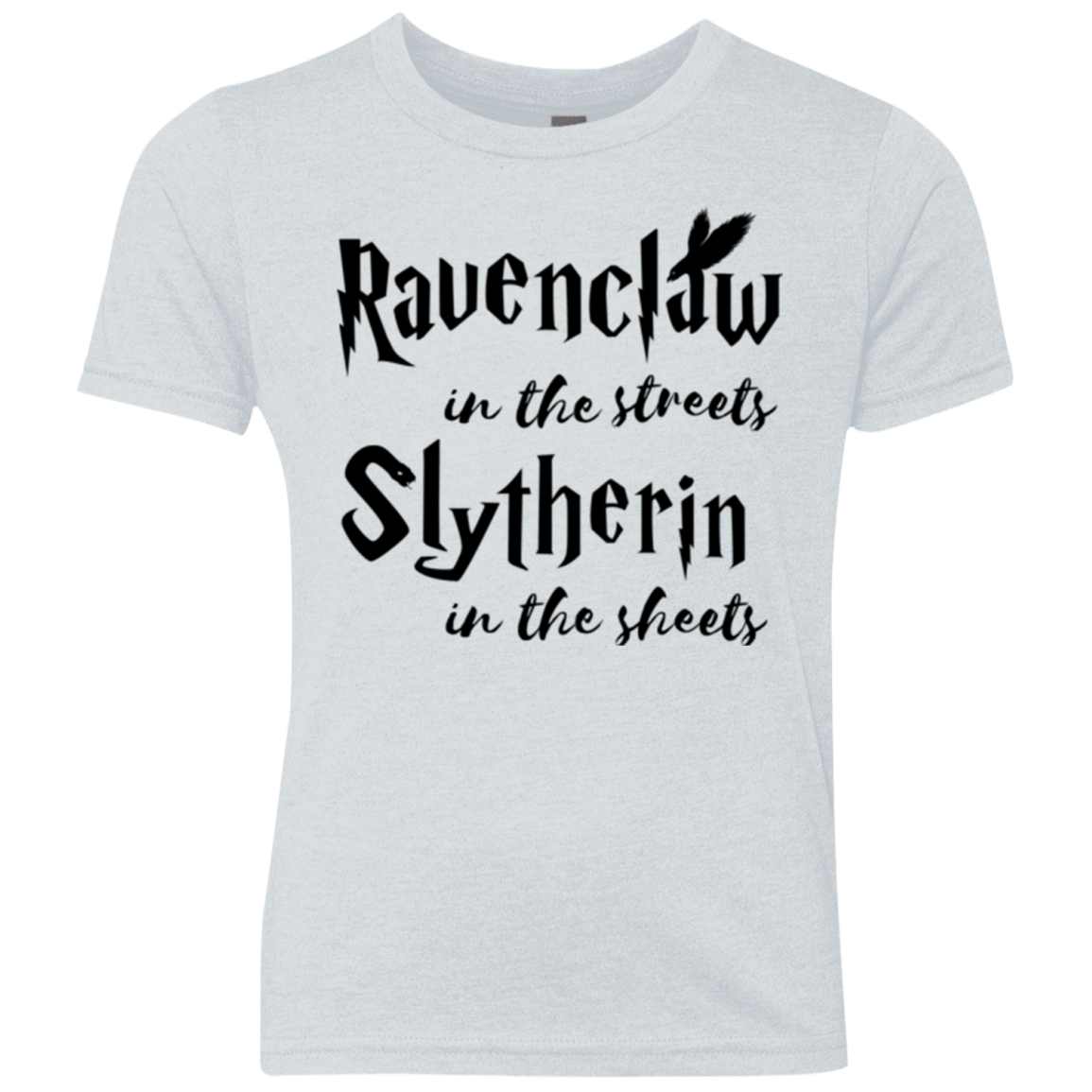 T-Shirts Heather White / YXS Ravenclaw Streets Youth Triblend T-Shirt