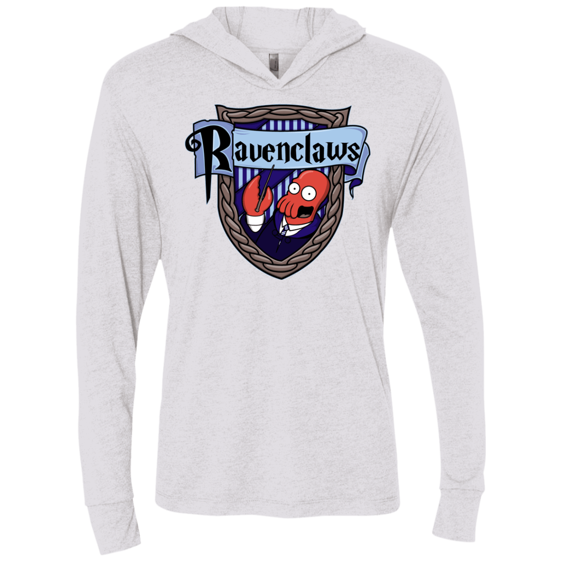 T-Shirts Heather White / X-Small Ravenclaws Triblend Long Sleeve Hoodie Tee