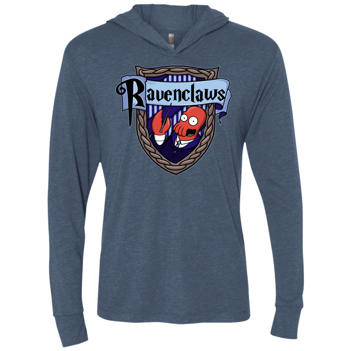 T-Shirts Indigo / X-Small Ravenclaws Triblend Long Sleeve Hoodie Tee