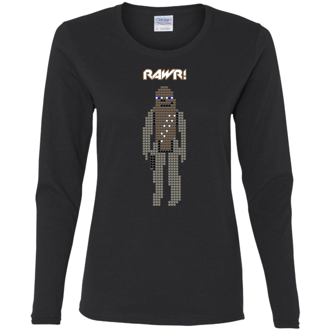 T-Shirts Black / S Rawr Women's Long Sleeve T-Shirt