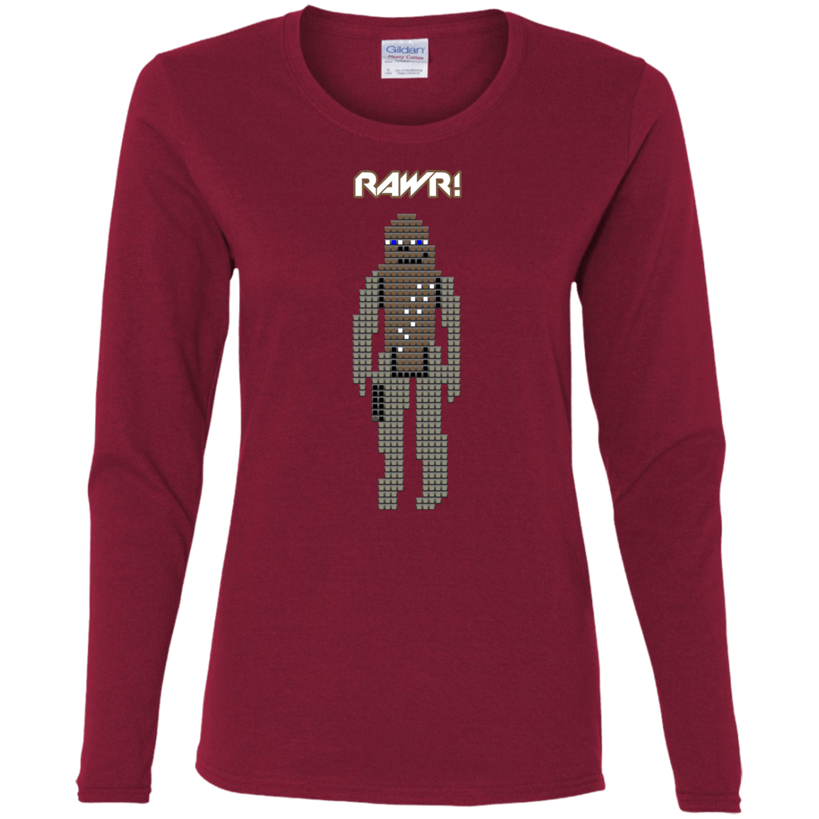 T-Shirts Cardinal / S Rawr Women's Long Sleeve T-Shirt