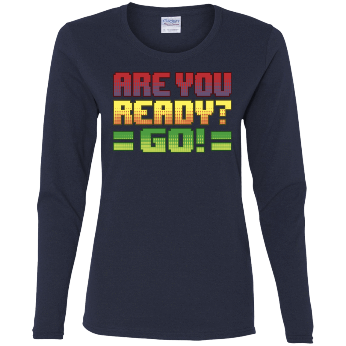 T-Shirts Navy / S Ready Women's Long Sleeve T-Shirt