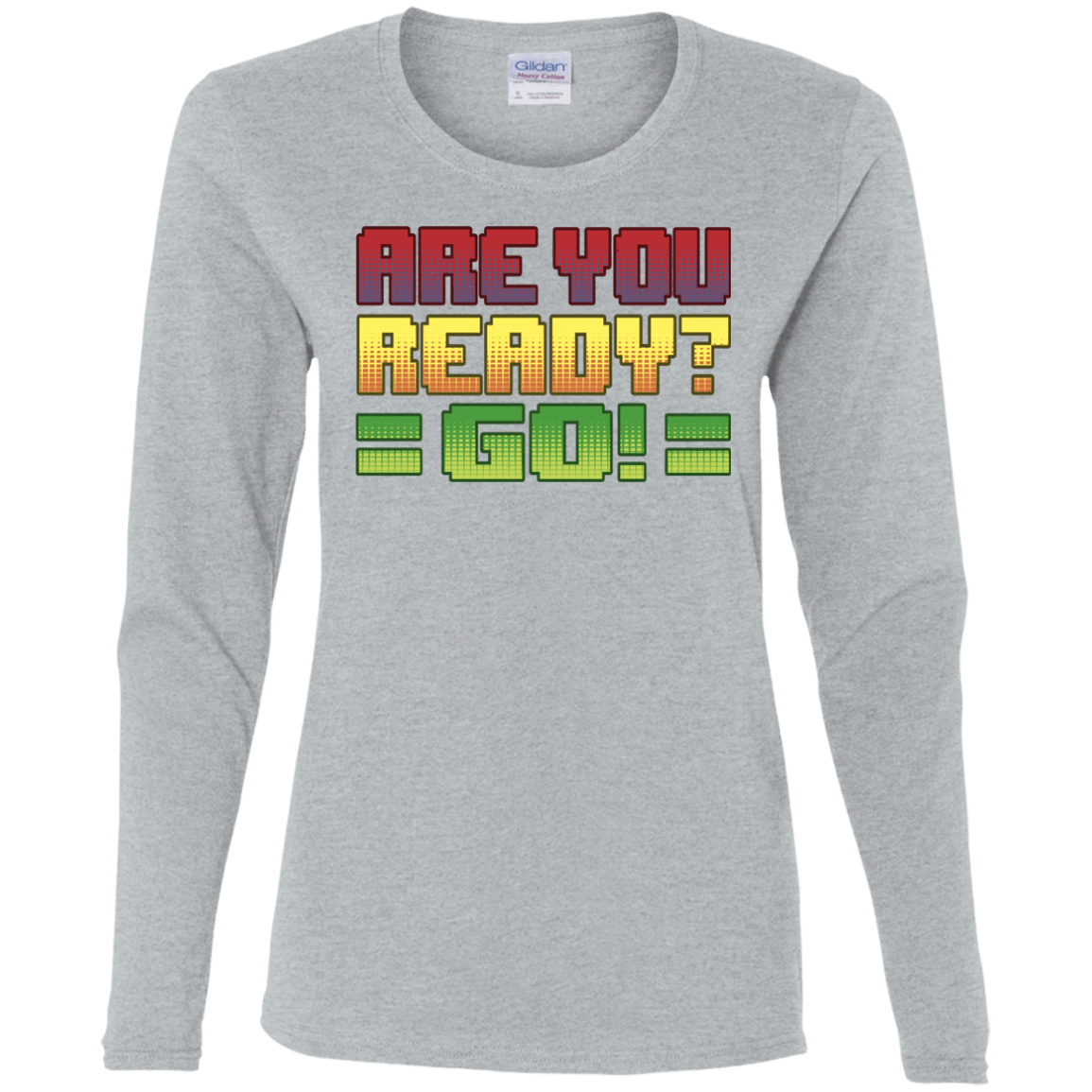 T-Shirts Sport Grey / S Ready Women's Long Sleeve T-Shirt