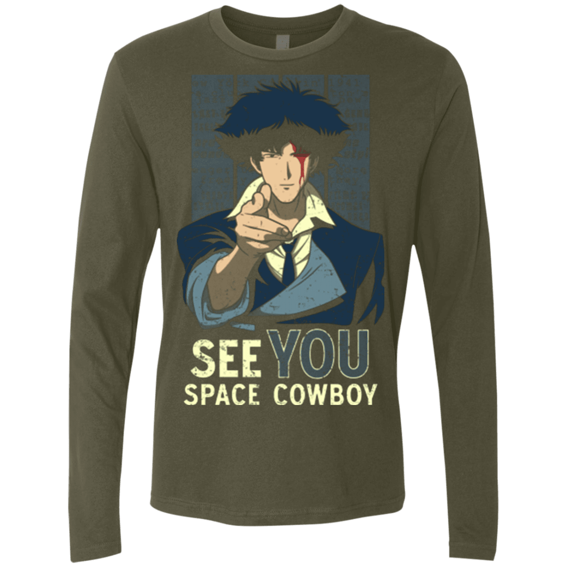 T-Shirts Military Green / Small Real Folk Blues Men's Premium Long Sleeve