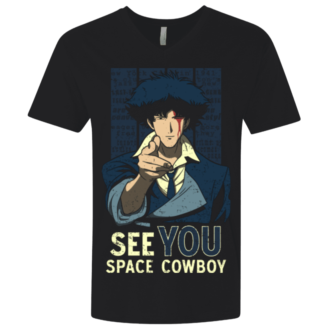 T-Shirts Black / X-Small Real Folk Blues Men's Premium V-Neck