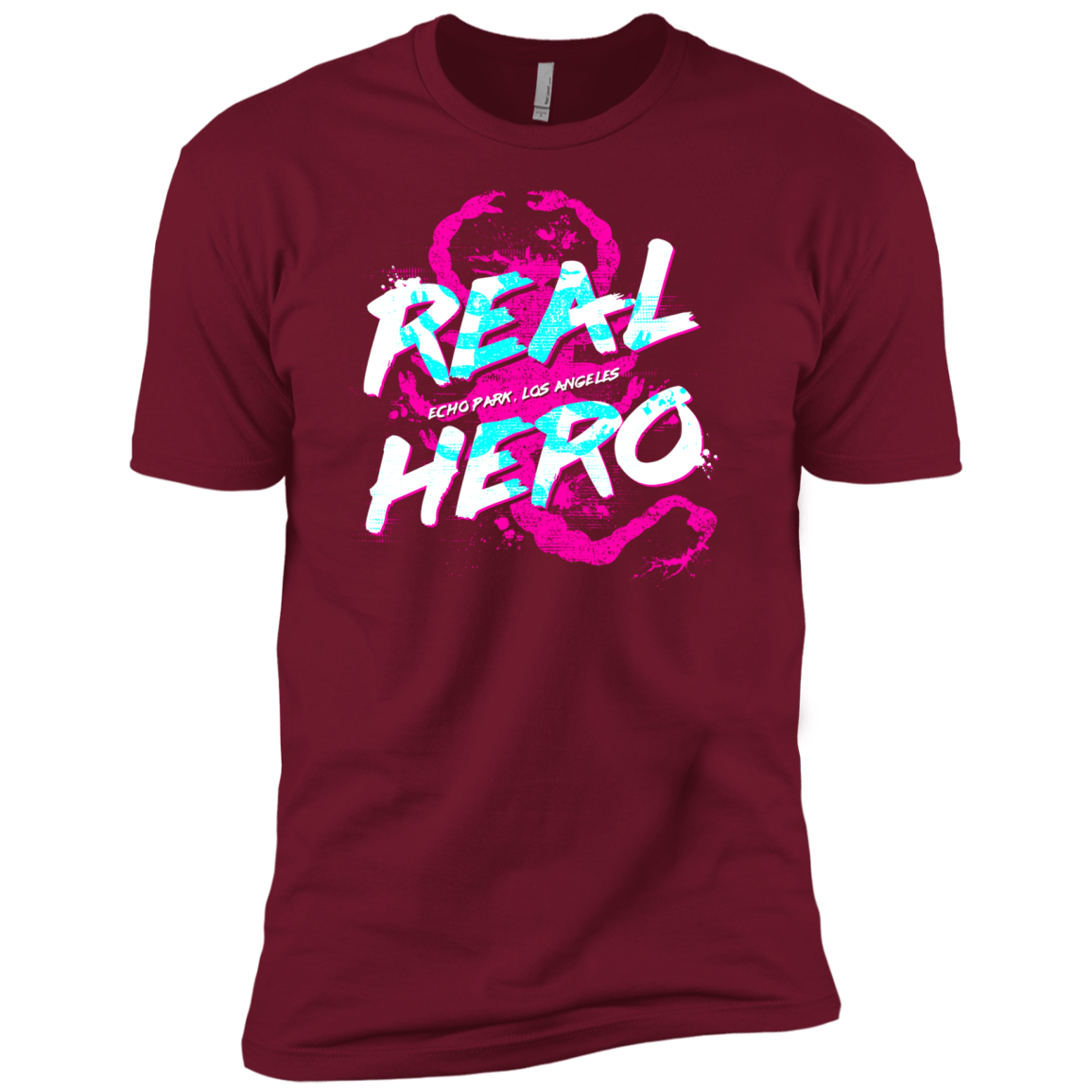 T-Shirts Cardinal / X-Small Real Hero Men's Premium T-Shirt