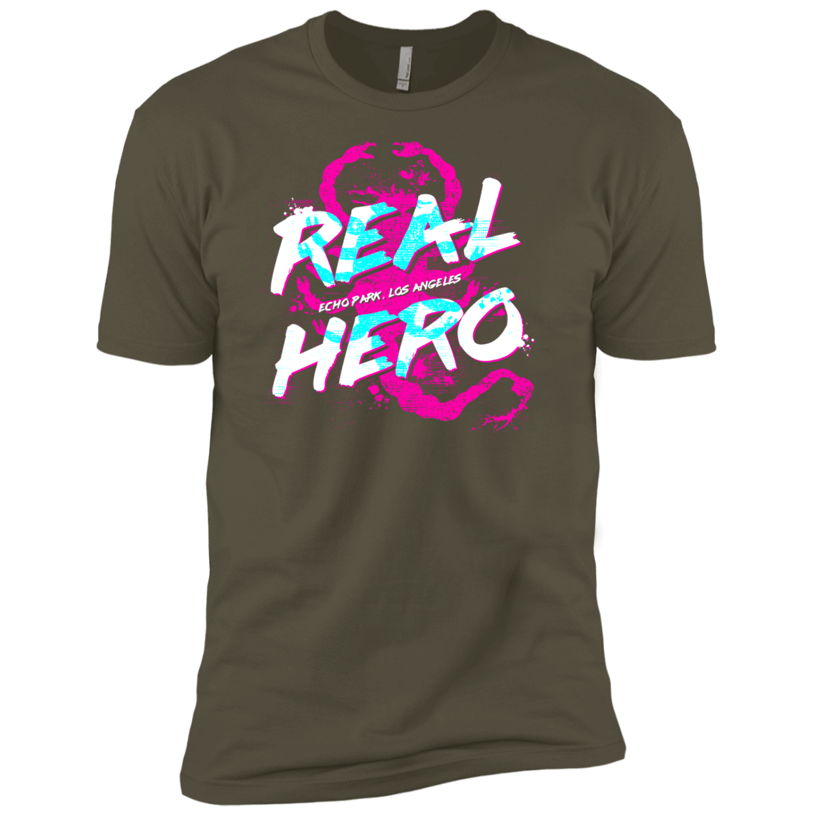 T-Shirts Military Green / X-Small Real Hero Men's Premium T-Shirt