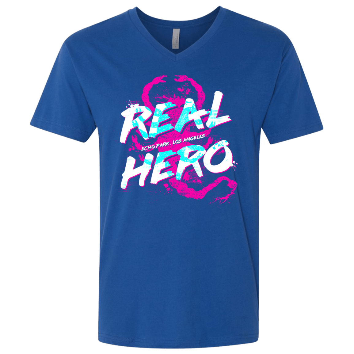 T-Shirts Royal / X-Small Real Hero Men's Premium V-Neck