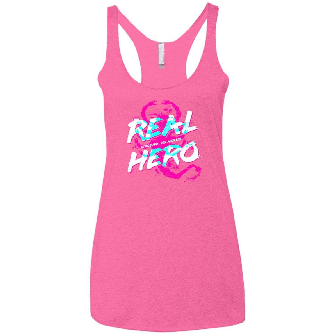 T-Shirts Vintage Pink / X-Small Real Hero Women's Triblend Racerback Tank