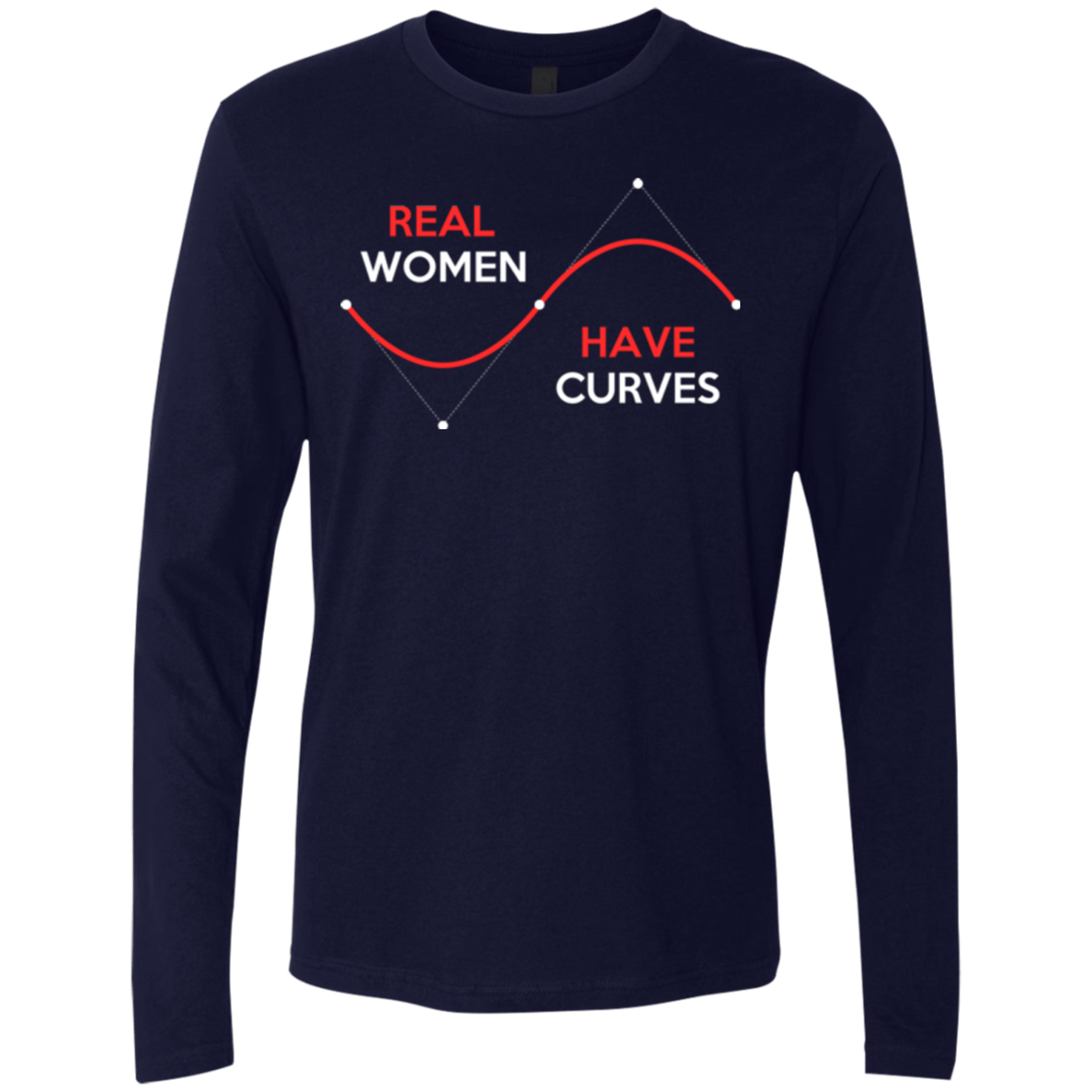 T-Shirts Midnight Navy / Small Real Women Men's Premium Long Sleeve