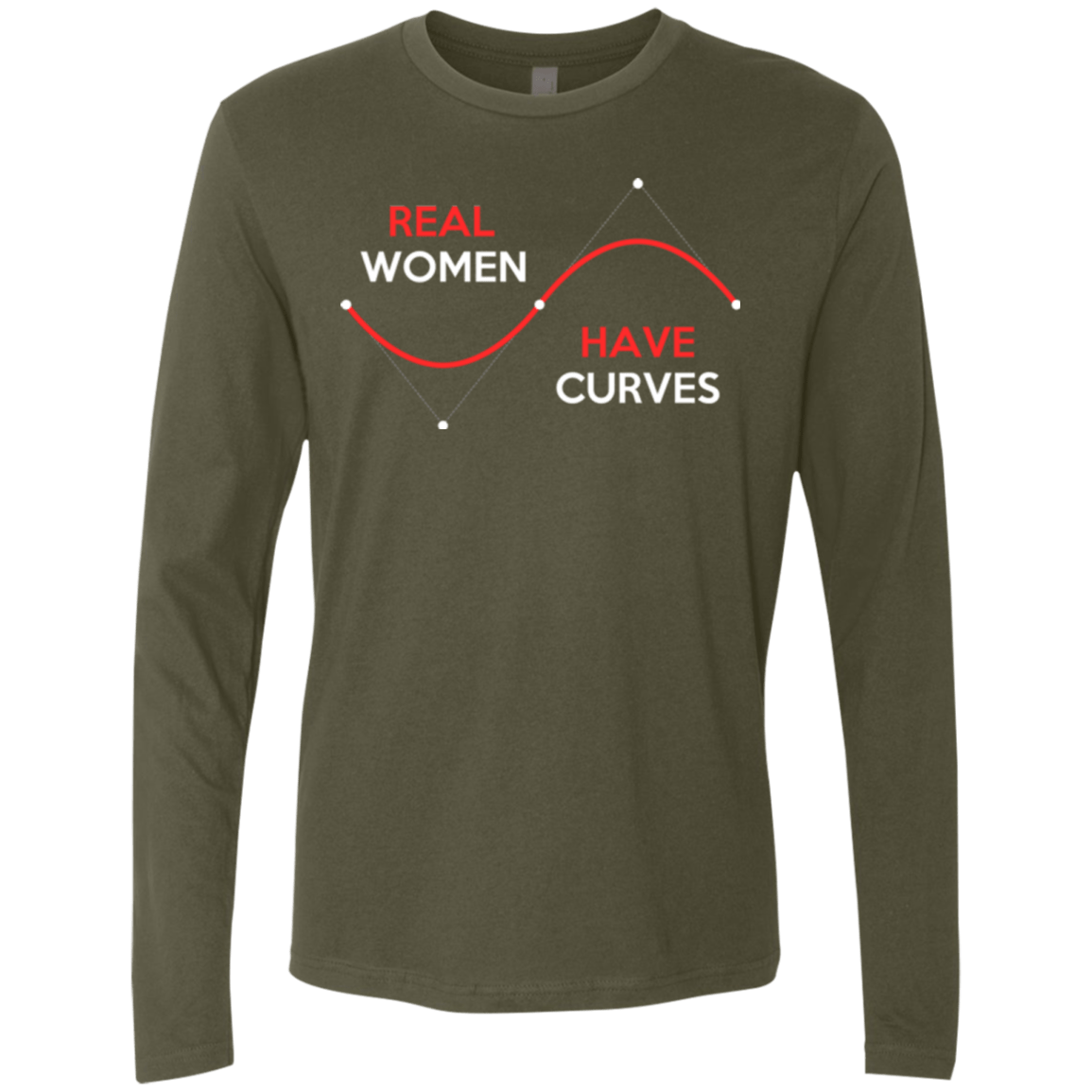 T-Shirts Military Green / Small Real Women Men's Premium Long Sleeve