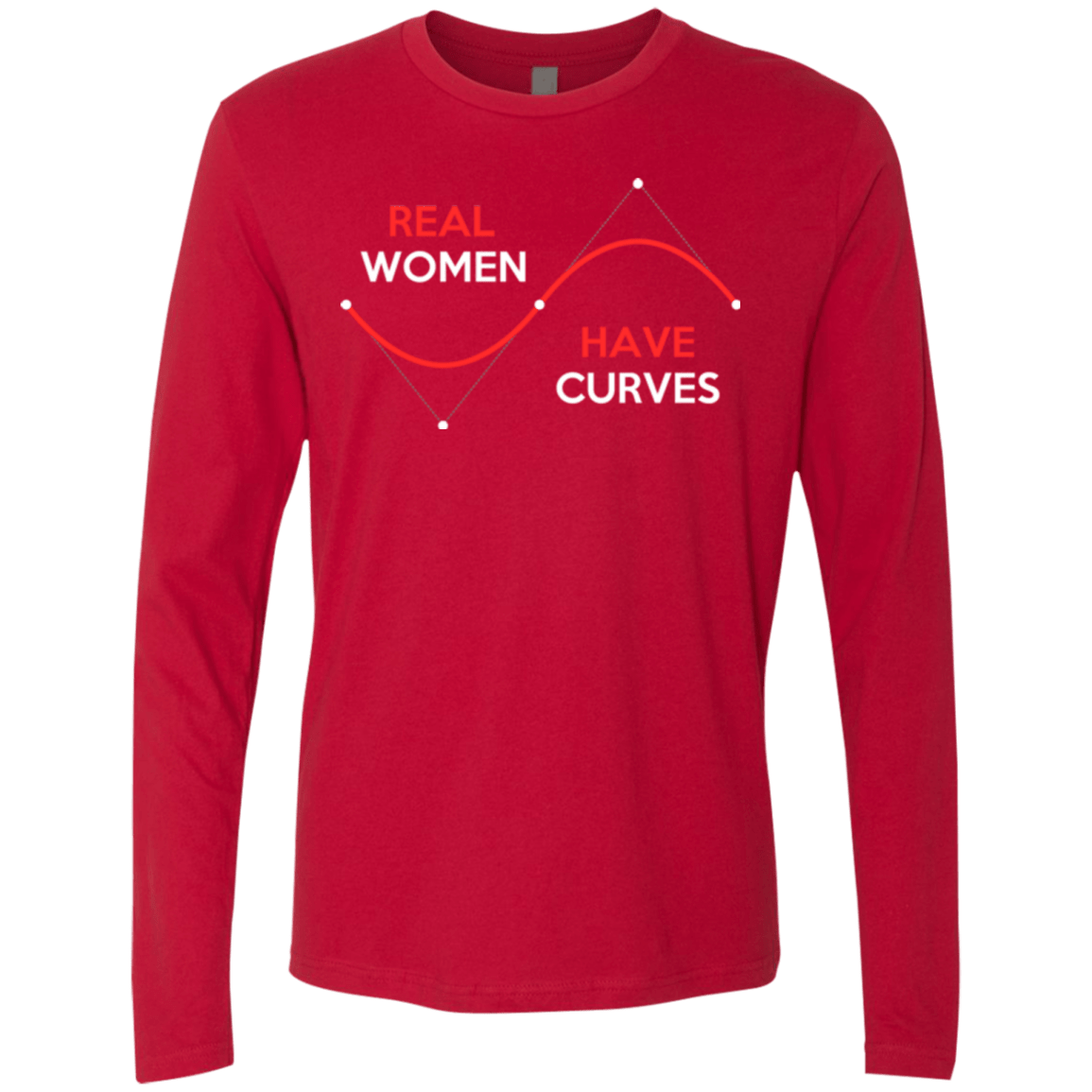 T-Shirts Red / Small Real Women Men's Premium Long Sleeve