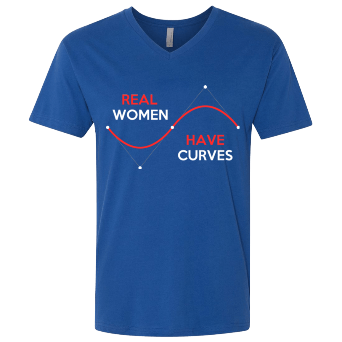 T-Shirts Royal / X-Small Real Women Men's Premium V-Neck